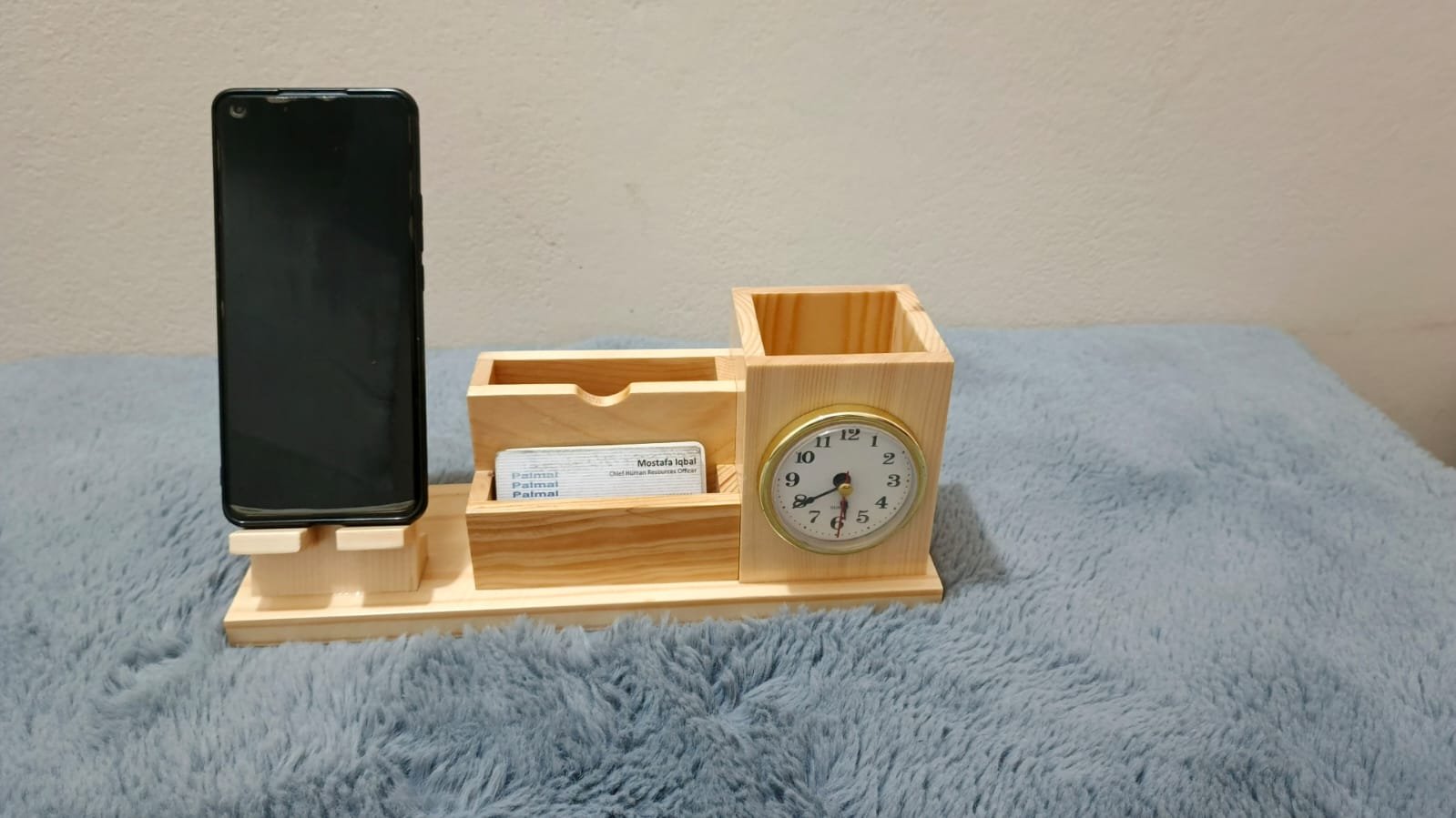Premium Wooden Desk Organizer image 2