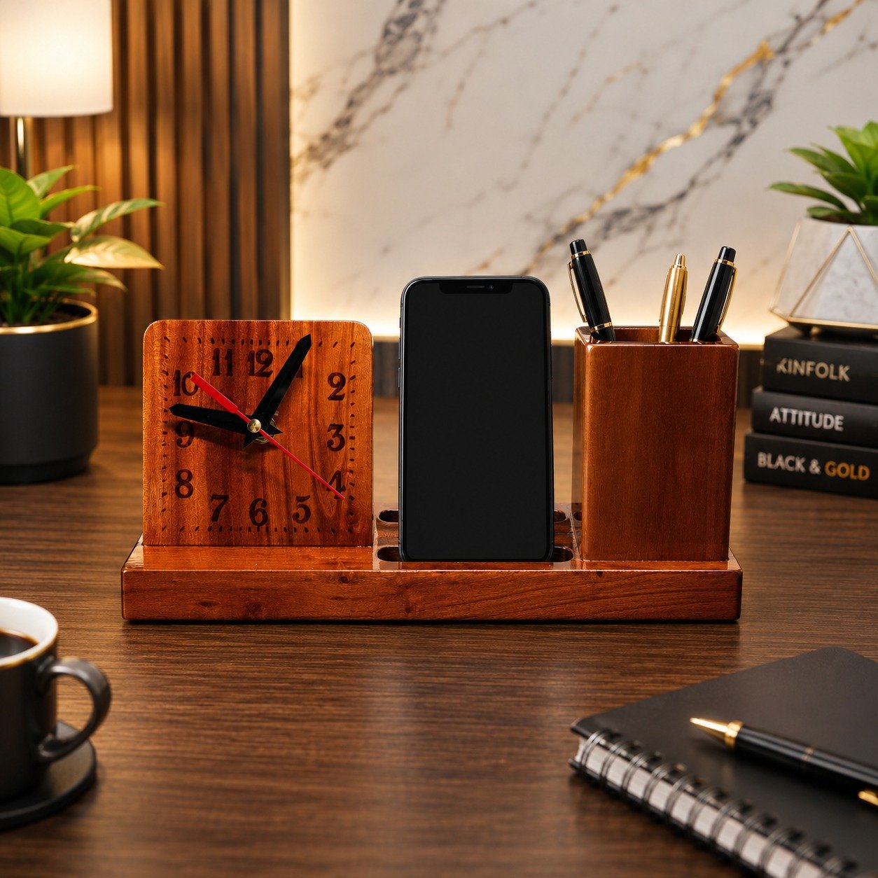Executive Wooden Desk Organizer image 3